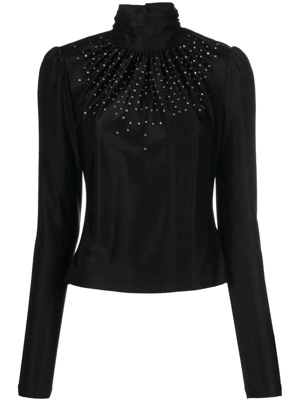 Rabanne sequin-embellished blouse – Black