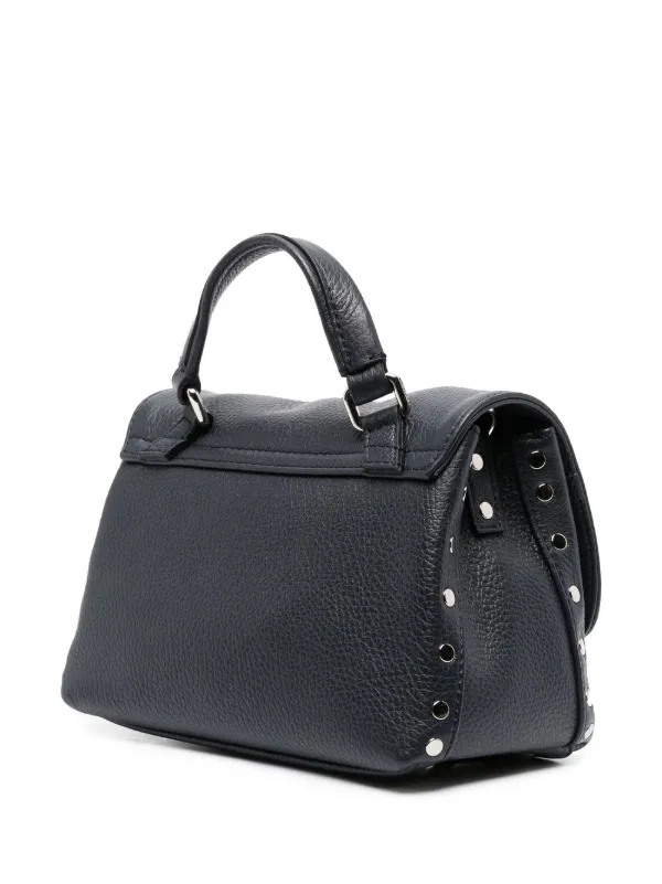 Zanellato Mini Postina Leather Bag | Blue | FARFETCH