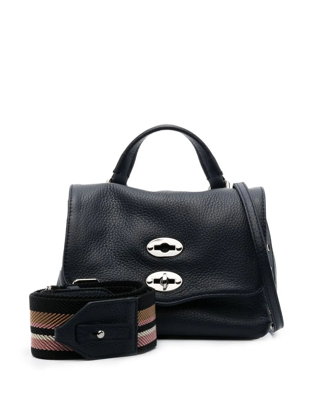 Zanellato Mini Postina Leather Bag | Blue | FARFETCH