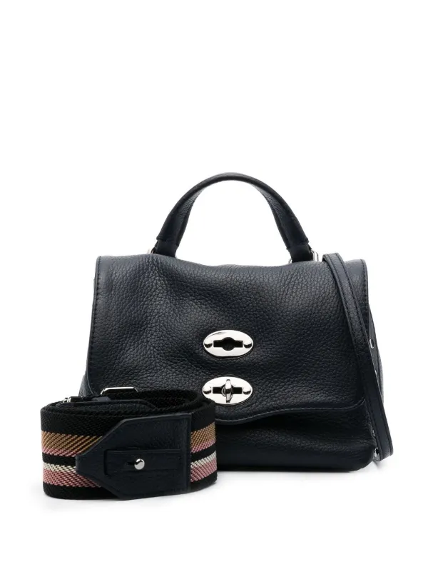 Zanellato Mini Postina Leather Bag | Blue | FARFETCH