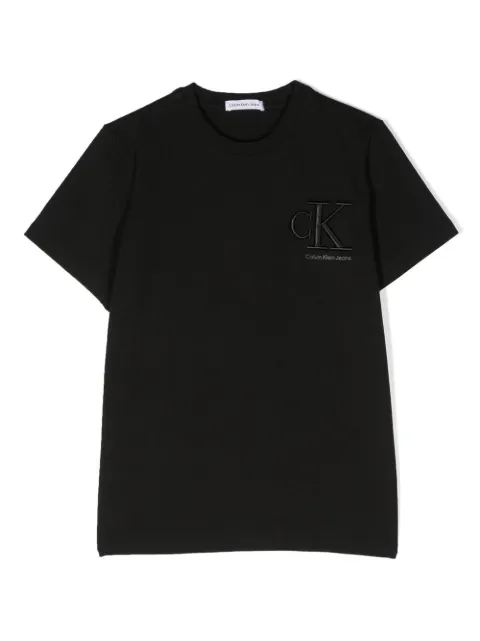 Calvin Klein Kids - embroidered-logo detail T-shirt