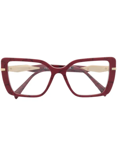 Prada Eyewear lentes con armazón cuadrada