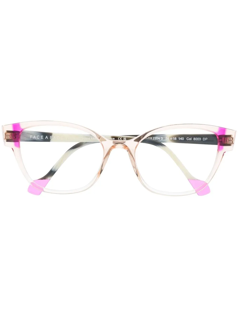 

Face À Face ombré square-frame glasses - Neutrals