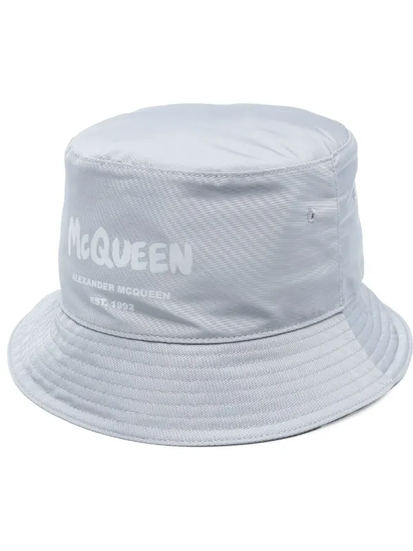 ハット alexander mcqueen BUCKET HAT WITH LOGO (719134_3404Q1000) Alexander McQueen Bucket Hat With Logo | italist