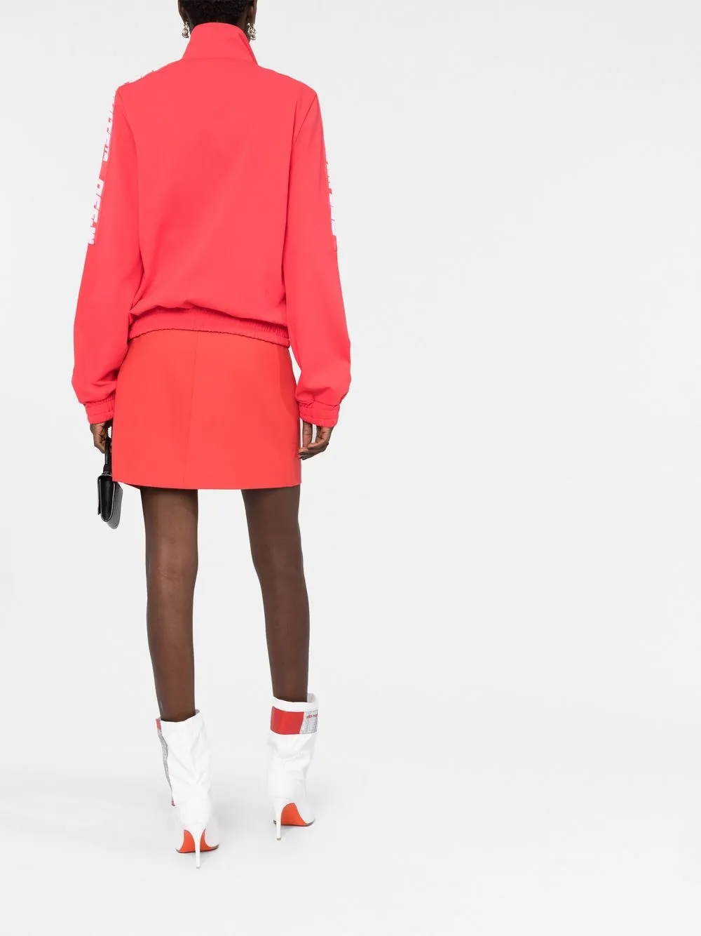 Off-white Logo Strap Lightweight Jacket In Red