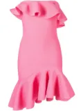 Alexander McQueen strapless ruffled minidress - Pink