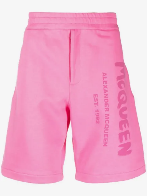 Alexander McQueen Graffiti-print track shorts