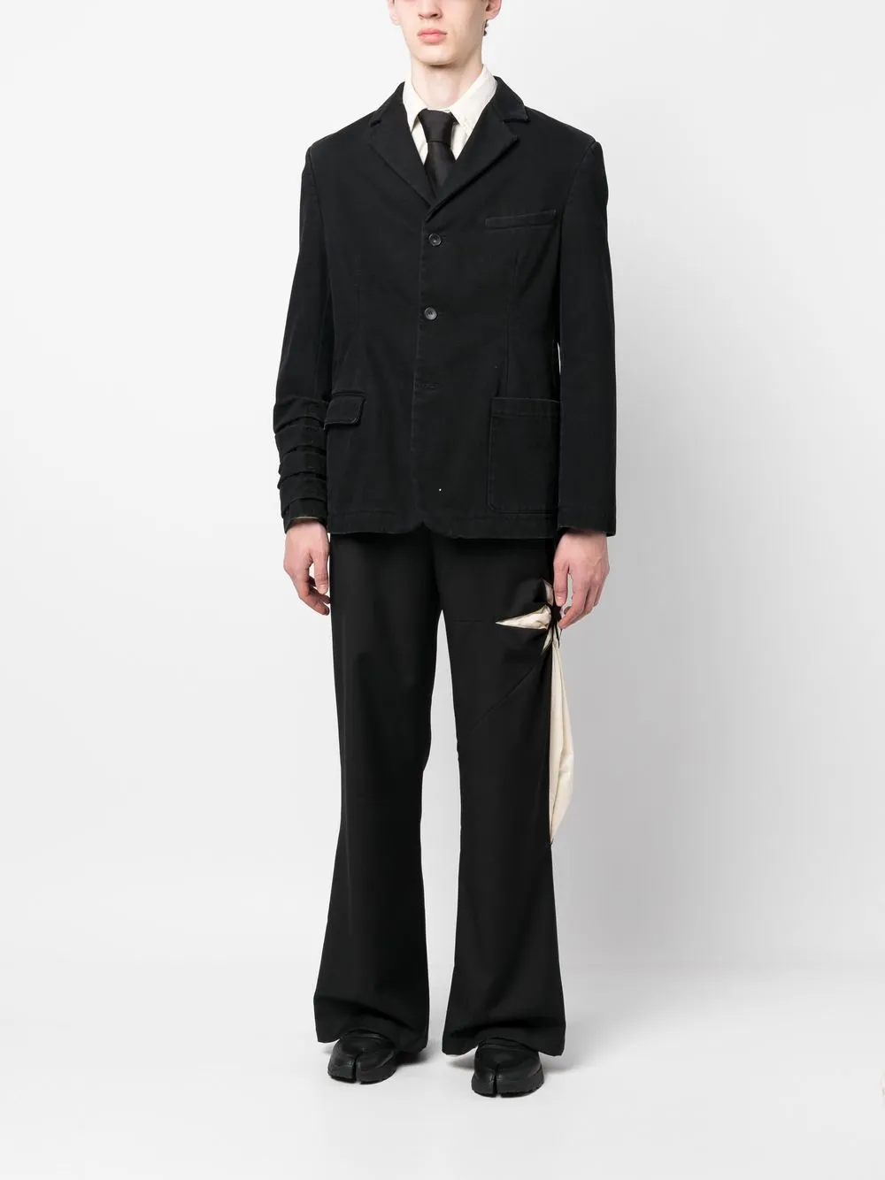 KUSIKOHC Blazer met enkele rij knopen - Zwart