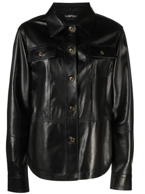 TOM FORD camisa con bolsillos y botones