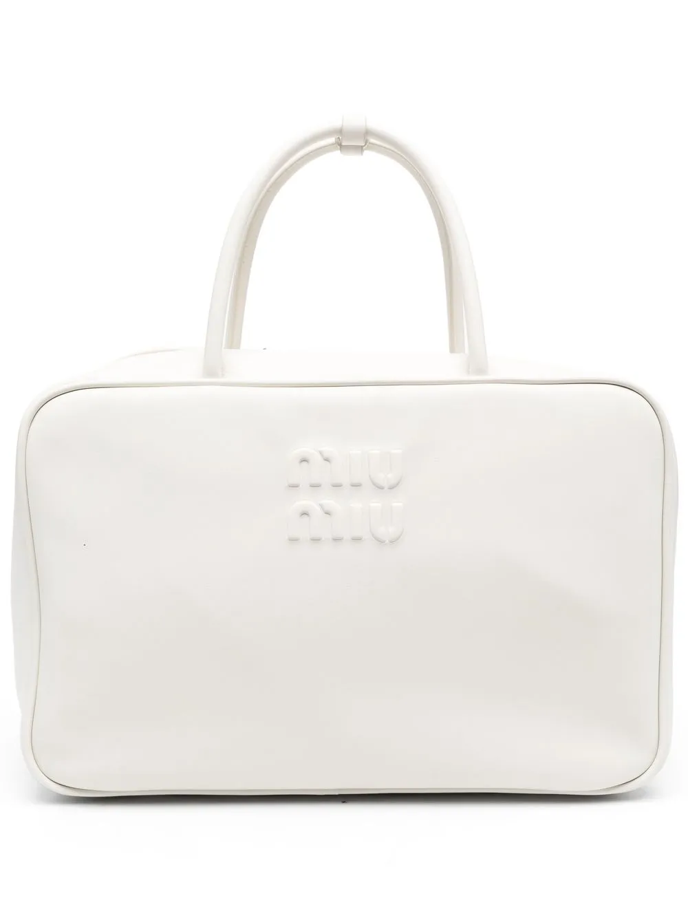 Miu Miu embossedlogo Tote Bag Farfetch