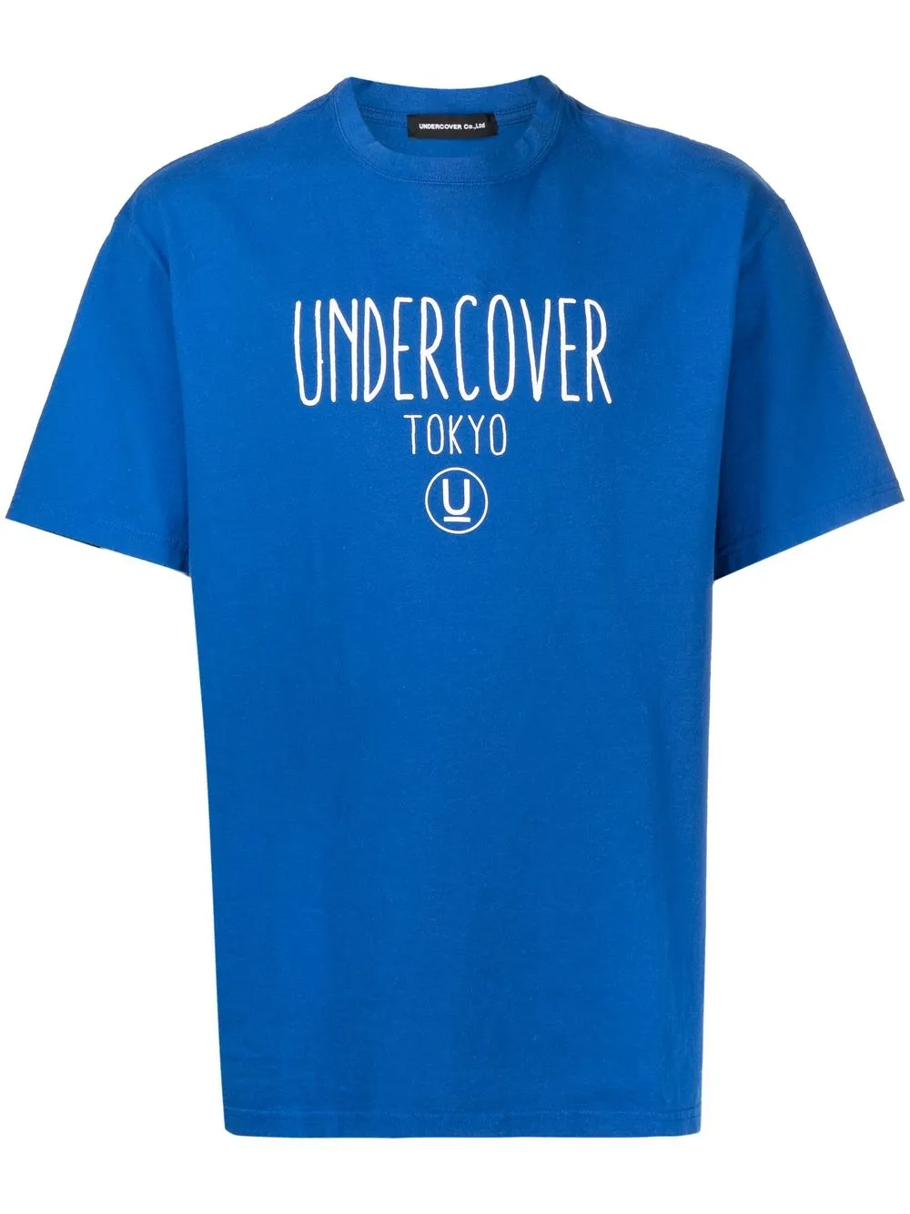 

Undercover logo-print cotton T-shirt - Blue