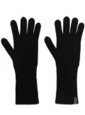 Vince knitted cashmere gloves - Black