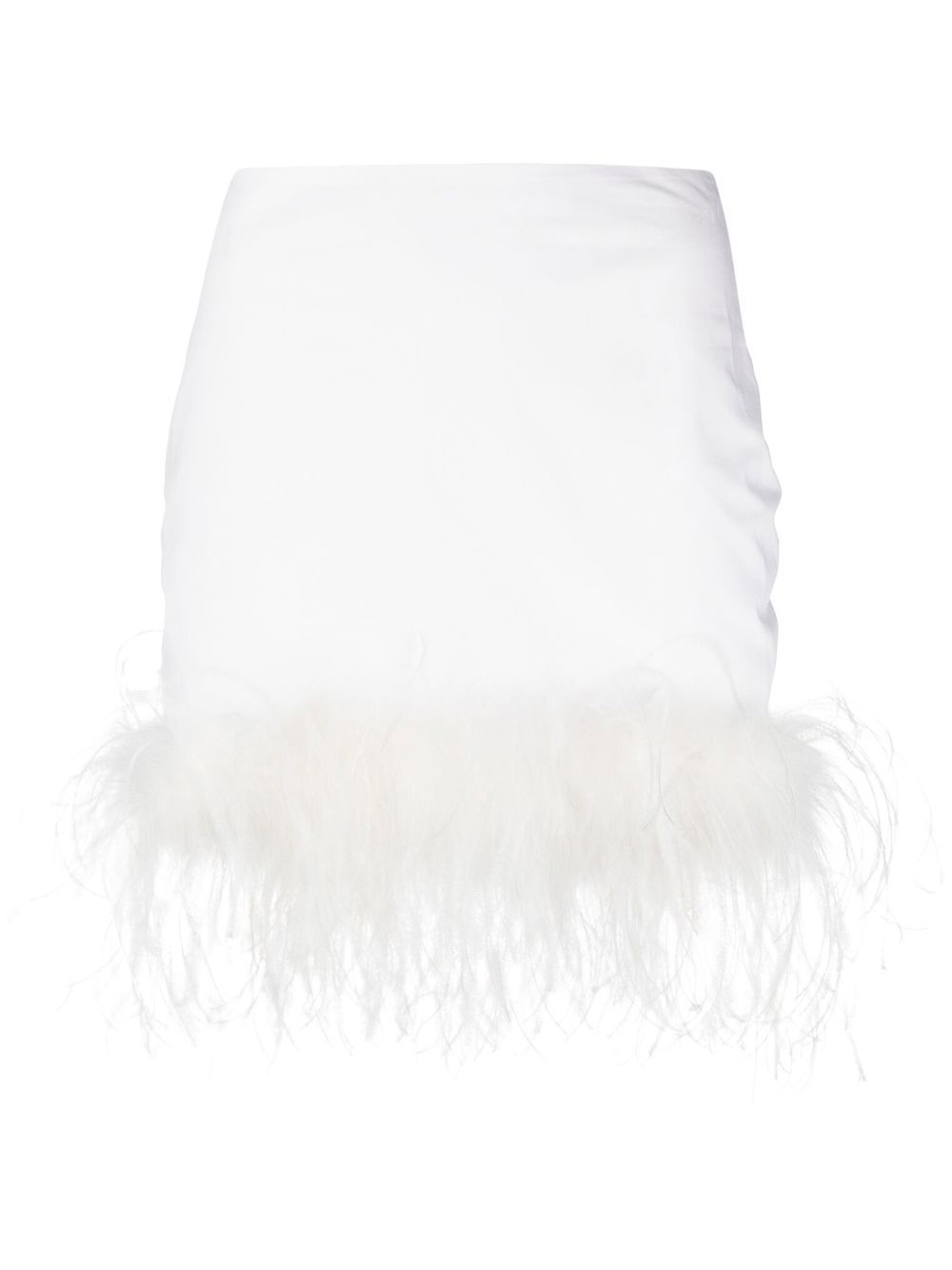 

Giuseppe Di Morabito feather-trim detail mini skirt - 02 Milk White