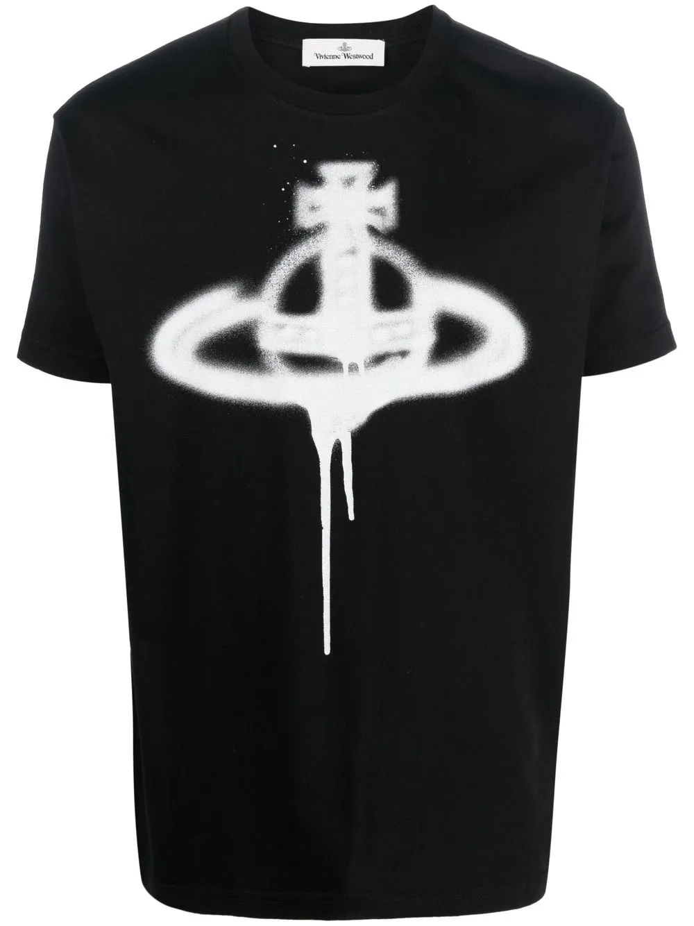 

Vivienne Westwood playera con motivo Orb estilo espray - Negro