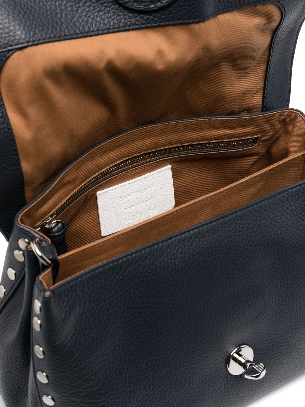 Shop Zanellato Positano Leather Tote Bag In Blau