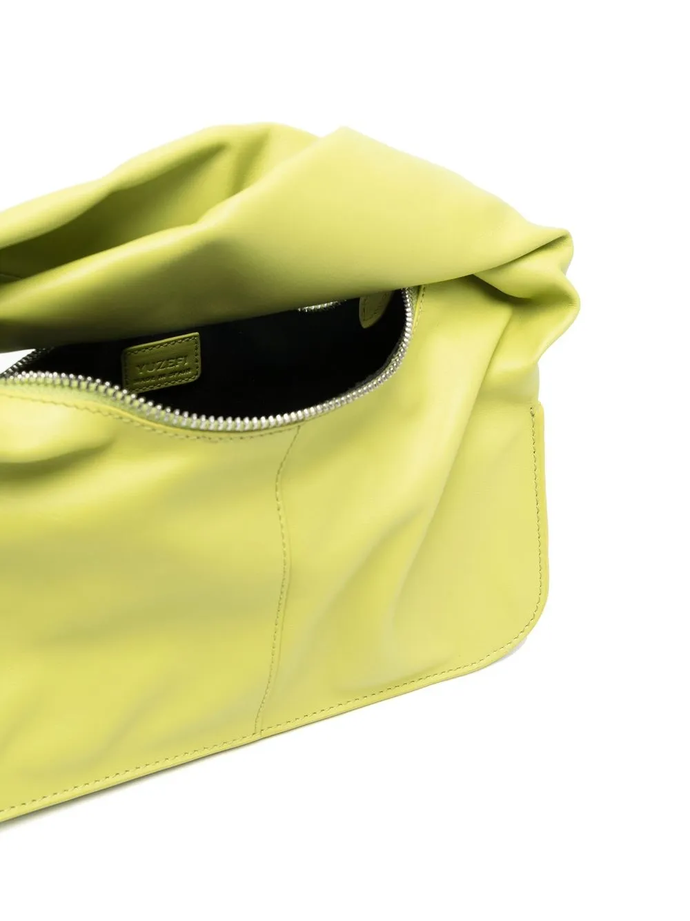 Yuzefi Wonton Leather Handbag In Grün