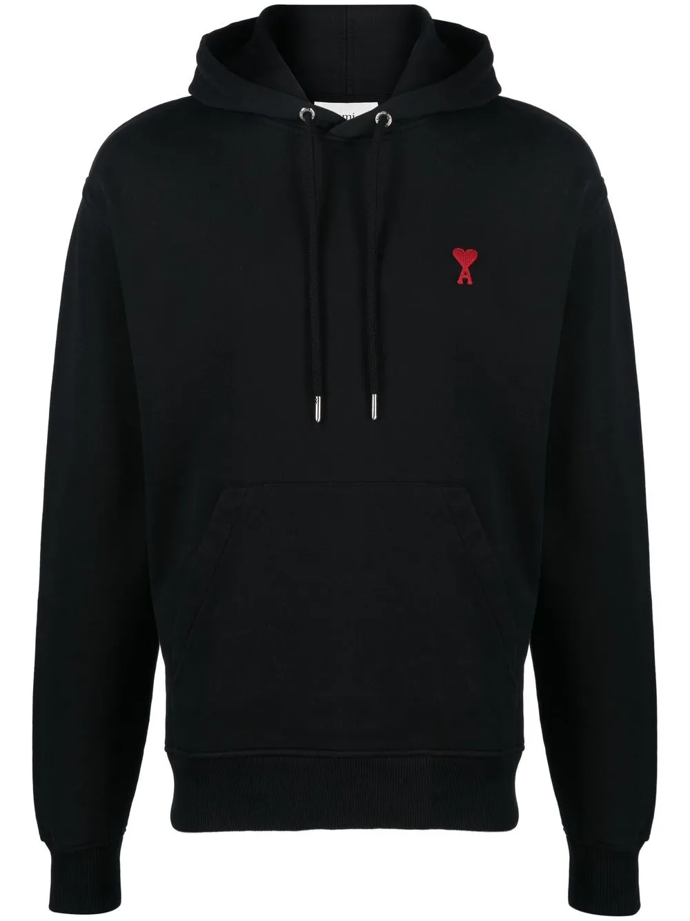 

AMI Paris embroidered-logo hoodie - Black