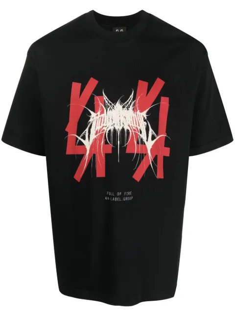 44 LABEL GROUP logo-print detail T-shirt