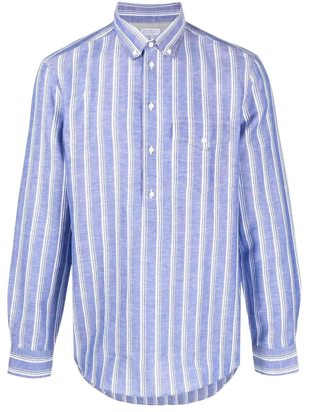 

Brunello Cucinelli striped long-sleeve shirt - Blue