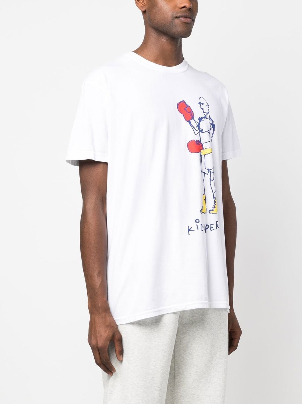 Shop Kidsuper Graphic Print Cotton T-shirt In White