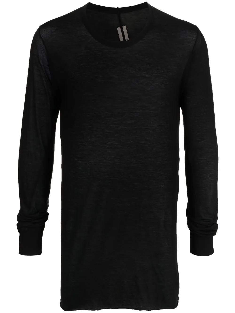 

Rick Owens fine-knit long-sleeved T-shirt - Black