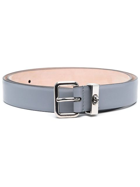 Alexander McQueen skull-stud leather belt