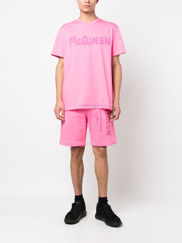 Alexander McQueen Logo Print short-sleeve T-shirt - Farfetch