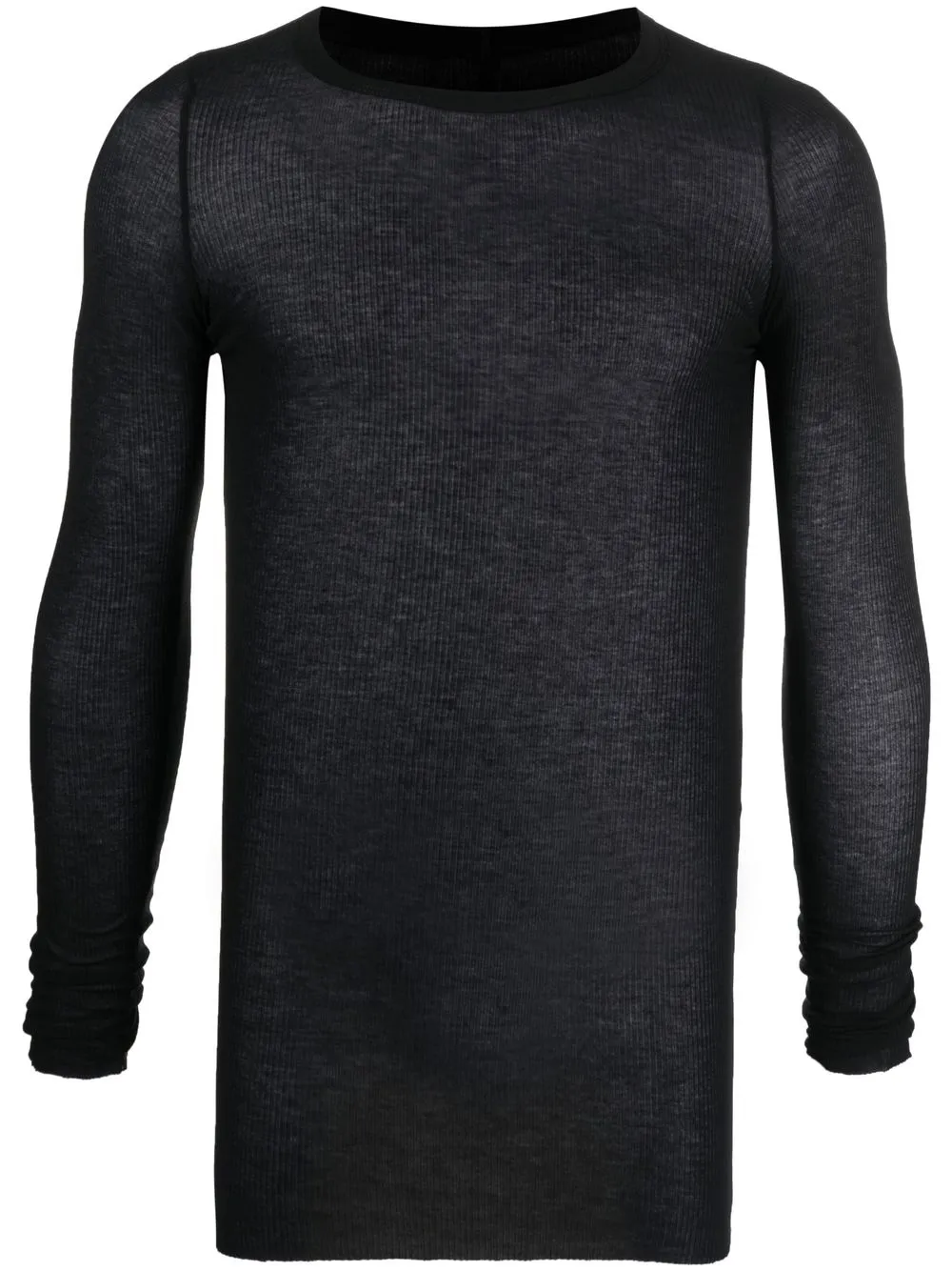 

Rick Owens fine-knit long-sleeved T-shirt - Black
