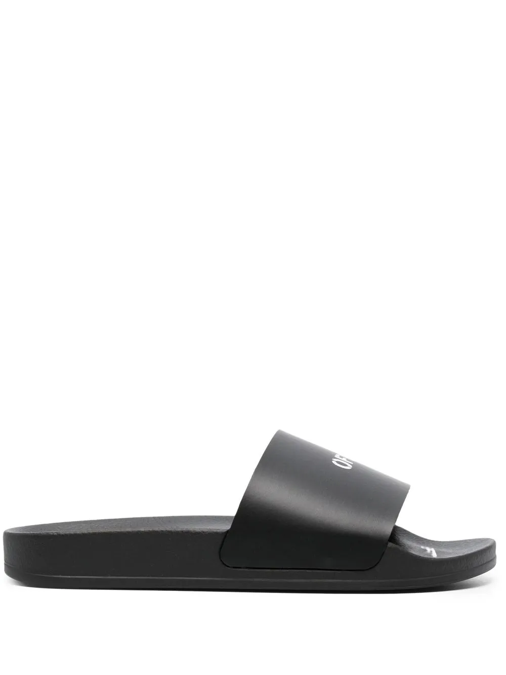 

Off-White logo-print slides - Black