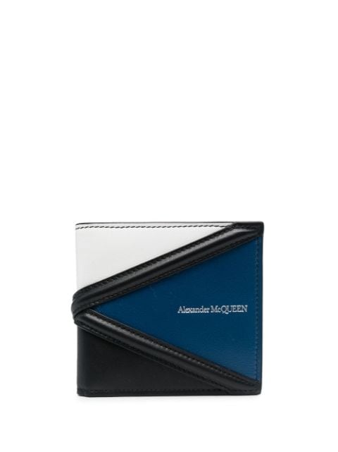 Alexander McQueen - colour-block leather wallet