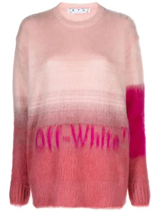 Off White intarsia knit Jumper Farfetch