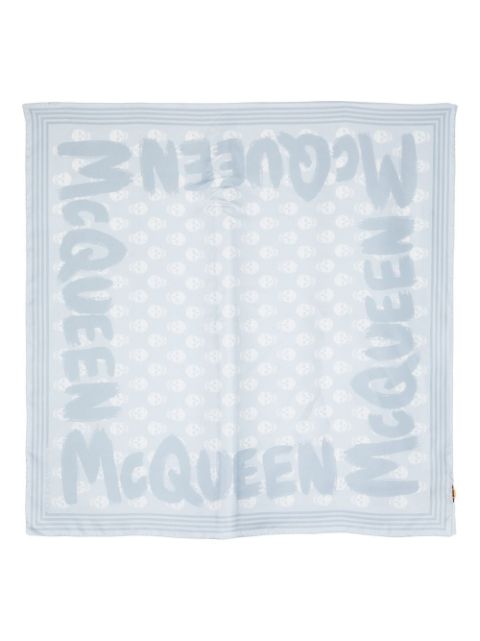 Alexander McQueen graphic-print silk scarf 