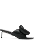 Off-White Allen bow-detail leather sandals - Black