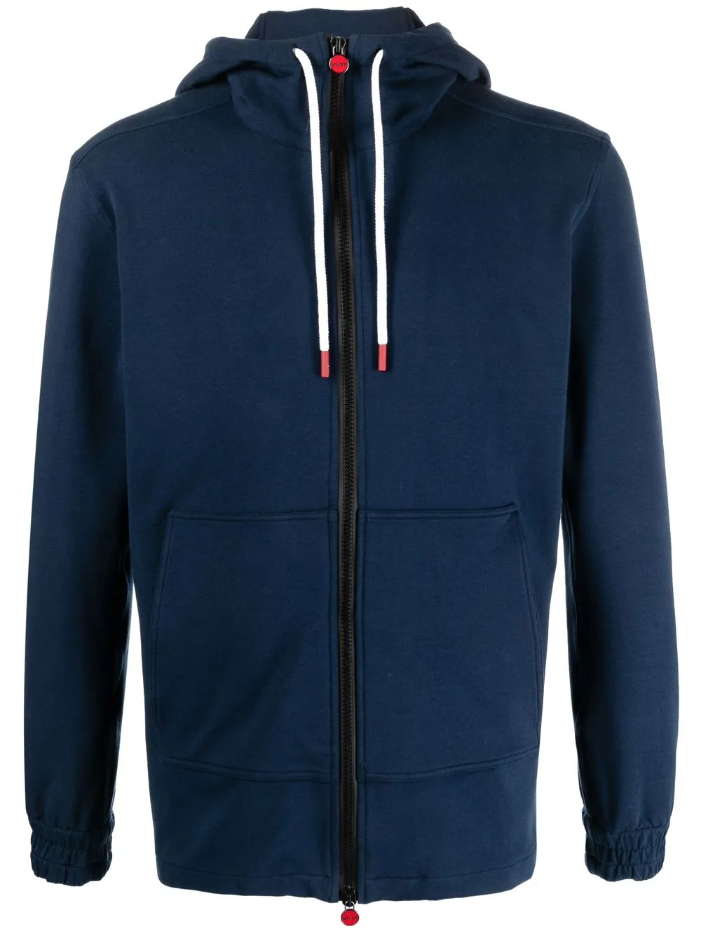 

Kiton zip-front hoodie - Blue