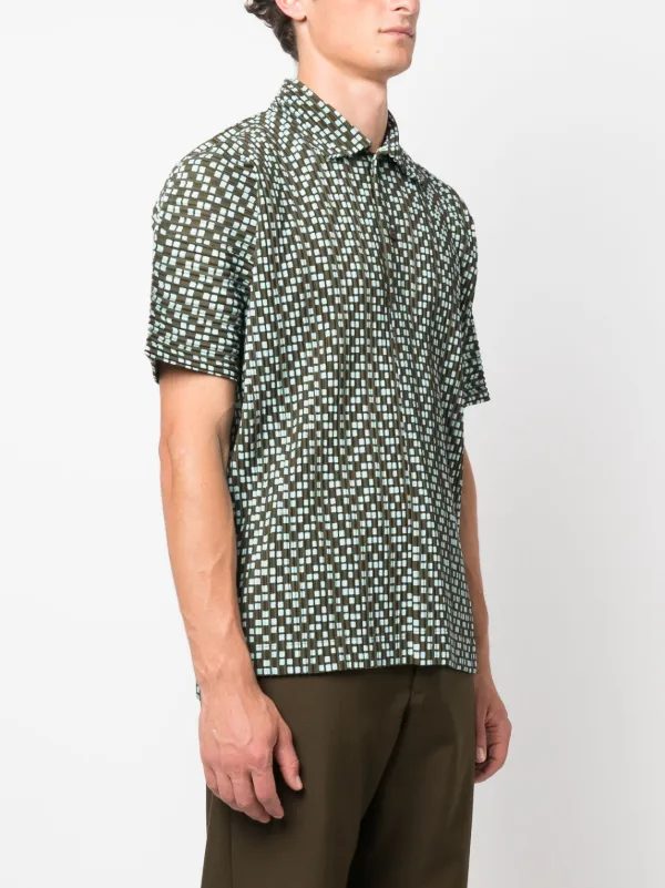 Homme Plissé Issey Miyake graphic-print short-sleeved Shirt