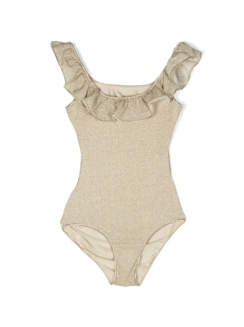 Oseree Kids metallic open-back swimsuit