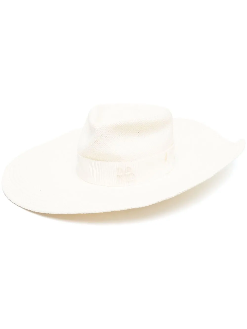 

Ruslan Baginskiy embroidered-logo sun hat - White