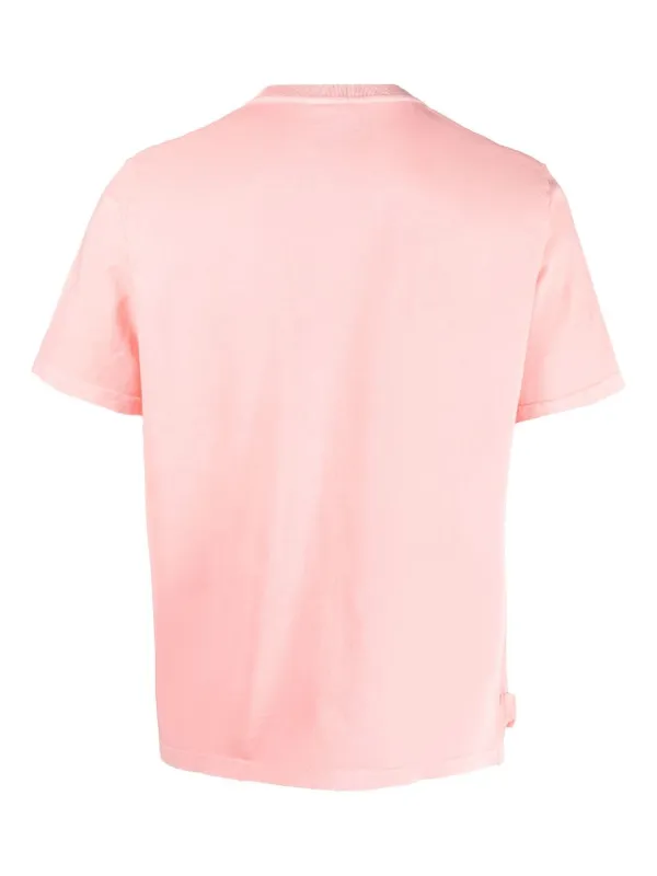 AUTRY ロゴ コーラルピンク コットン Tシャツ Autry ロゴ Tシャツ | ピンク | FARFETCH JP