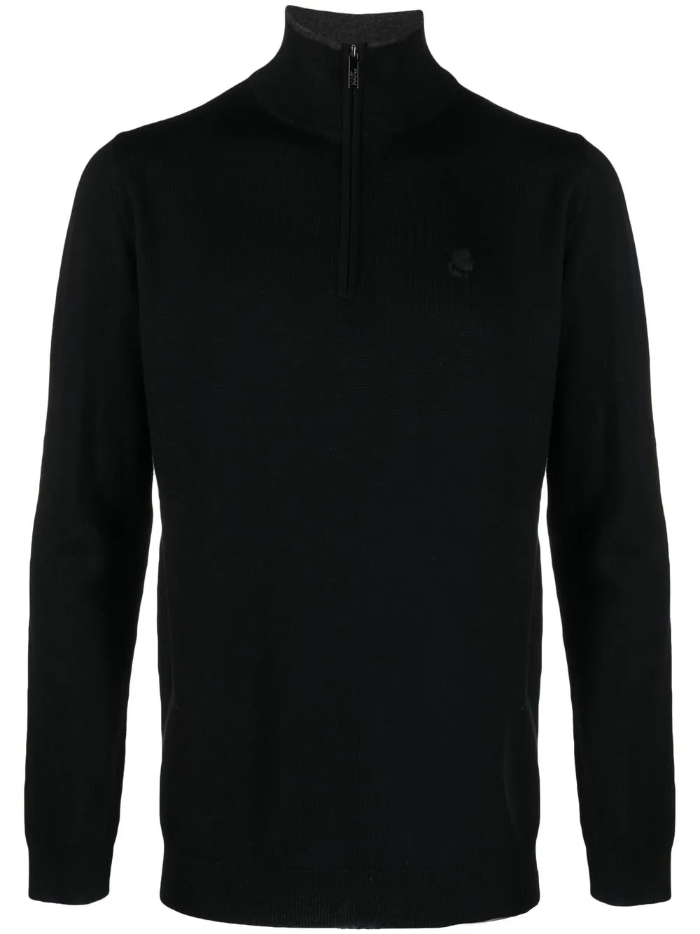 

Karl Lagerfeld zip-up wool jumper - Black