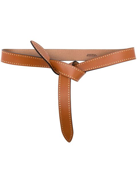 ISABEL MARANT leather knot-detail belt