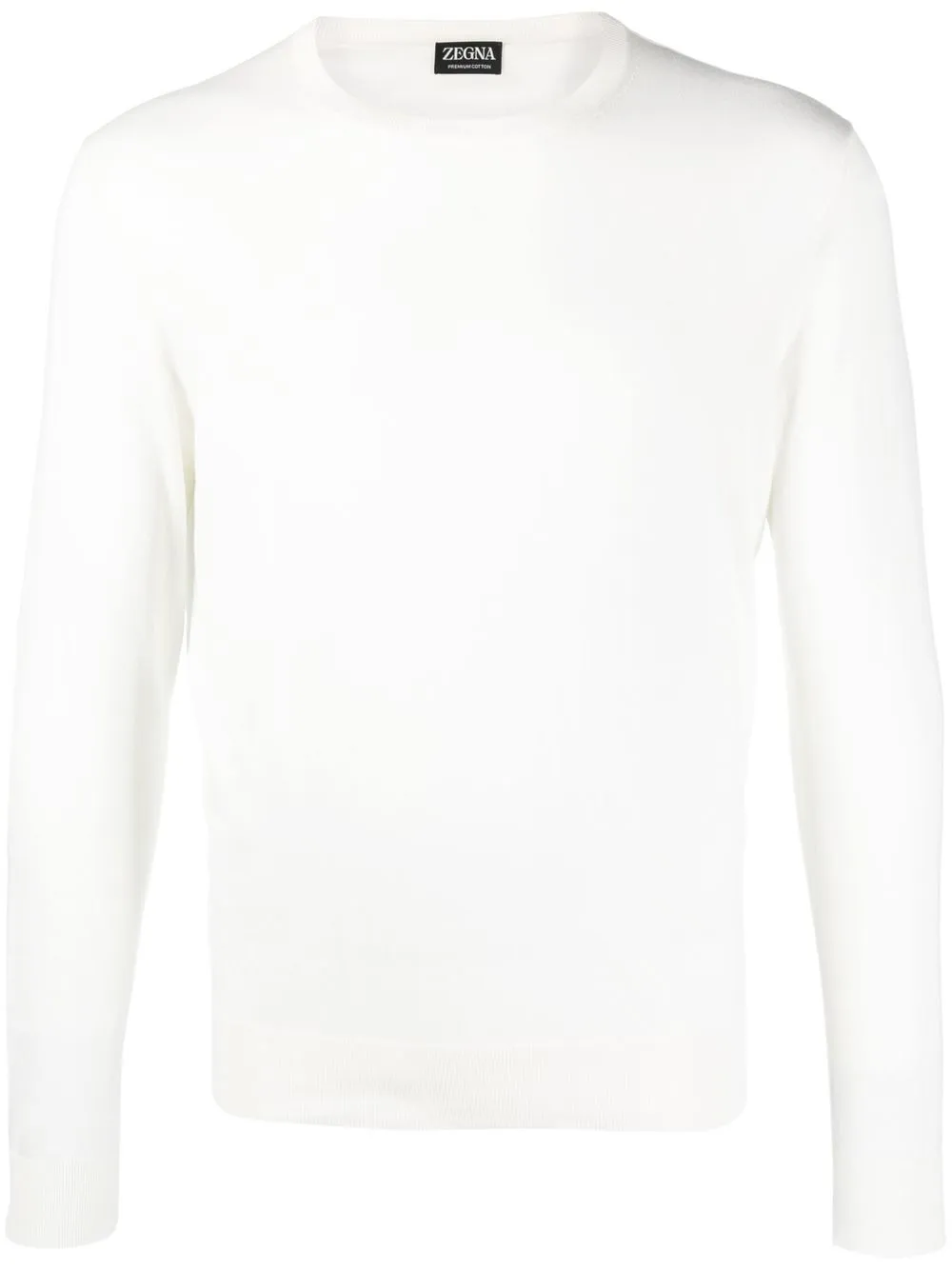 

Zegna sudadera con cuello redondo - Blanco