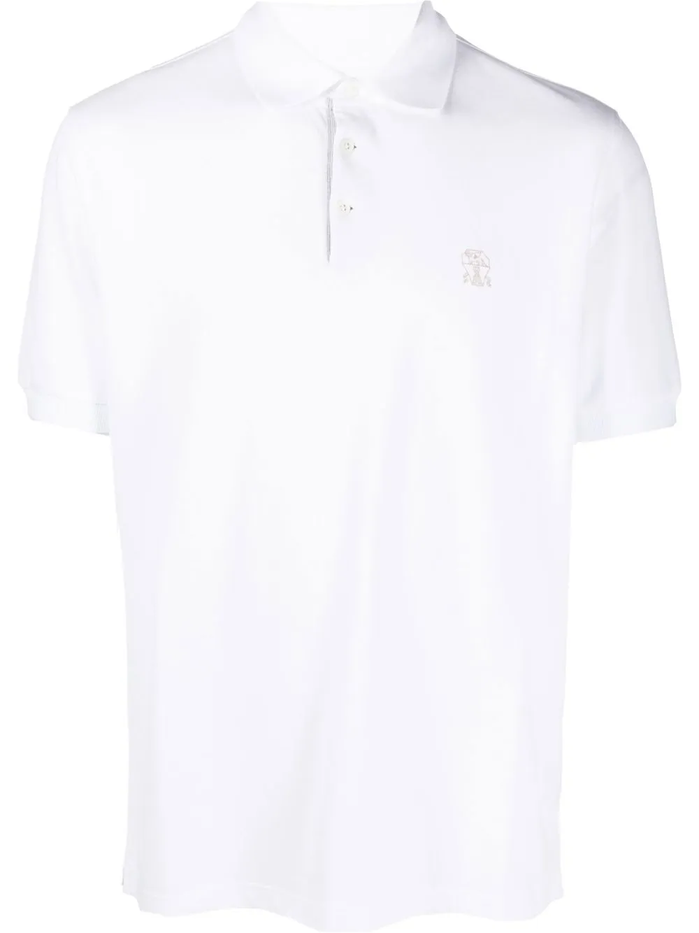 

Brunello Cucinelli playera tipo polo - Blanco