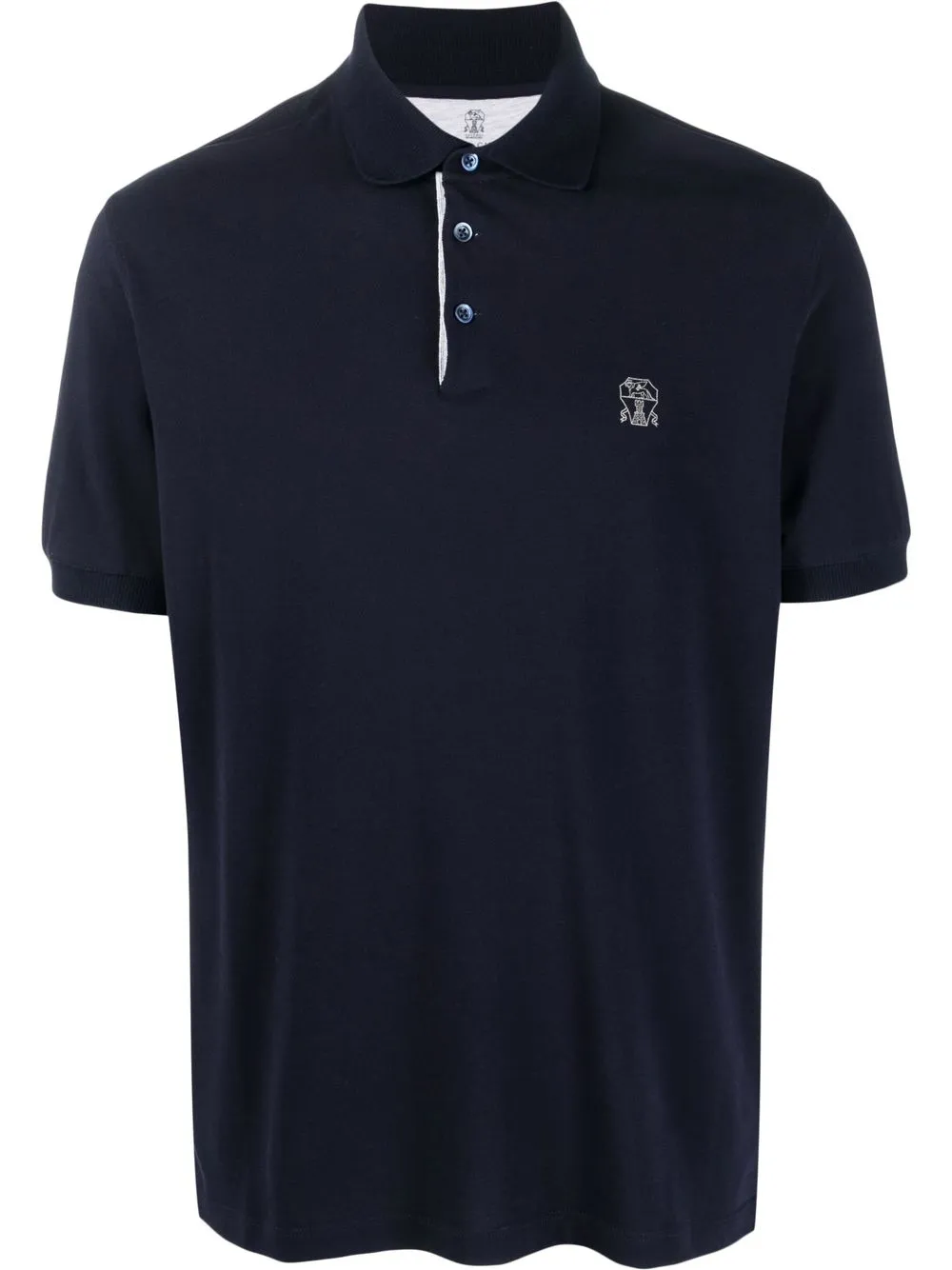 

Brunello Cucinelli playera tipo polo - Azul