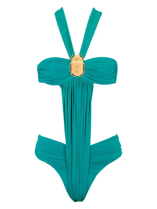 Maillot de bain drapé - Balmain - Modalova