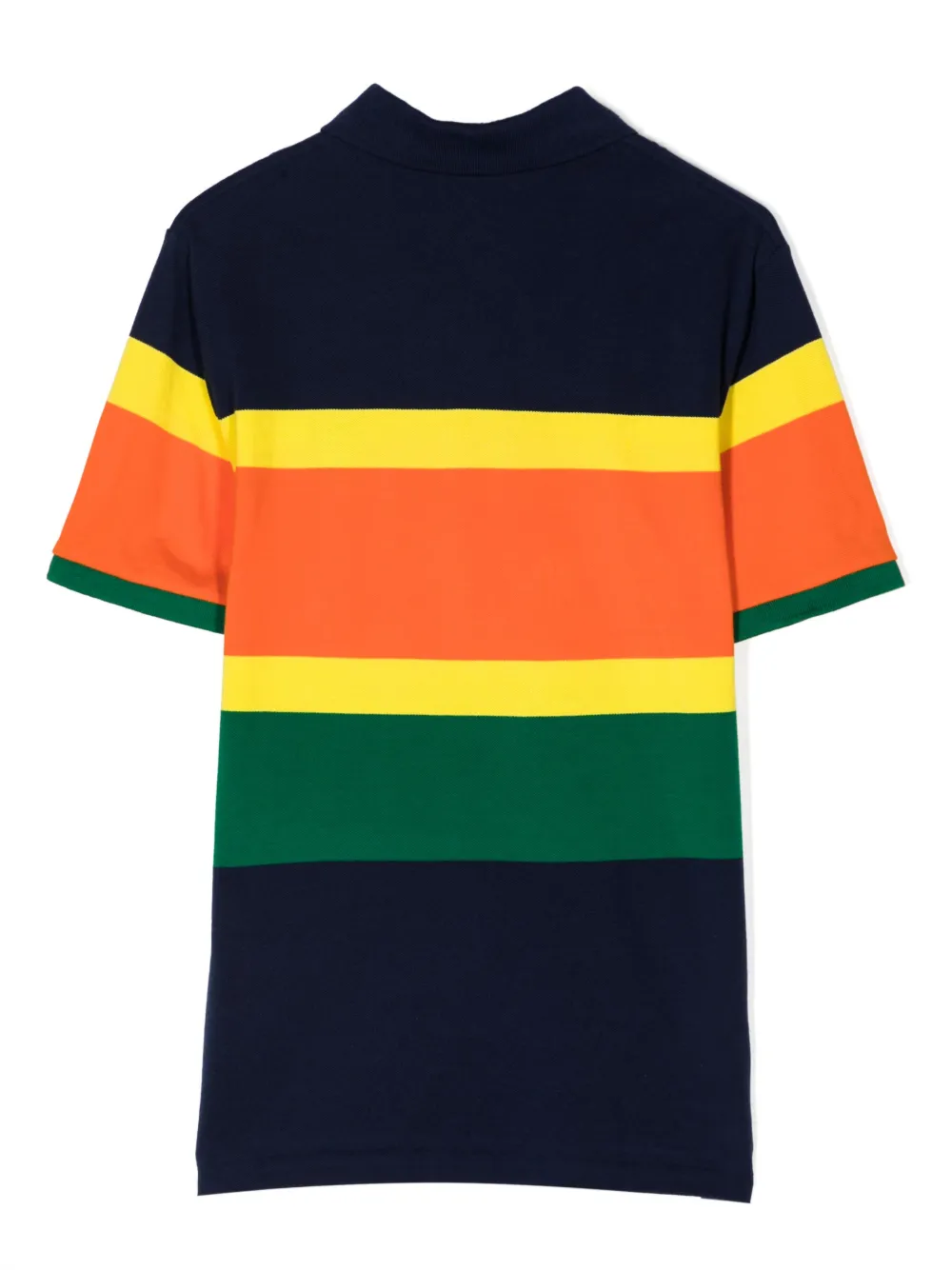 Ralph Lauren Kids Polo Pony-motif striped cotton polo shirt - Veelkleurig