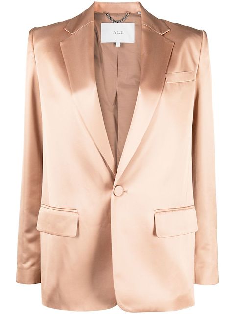 A.L.C. single-breasted satin blazer