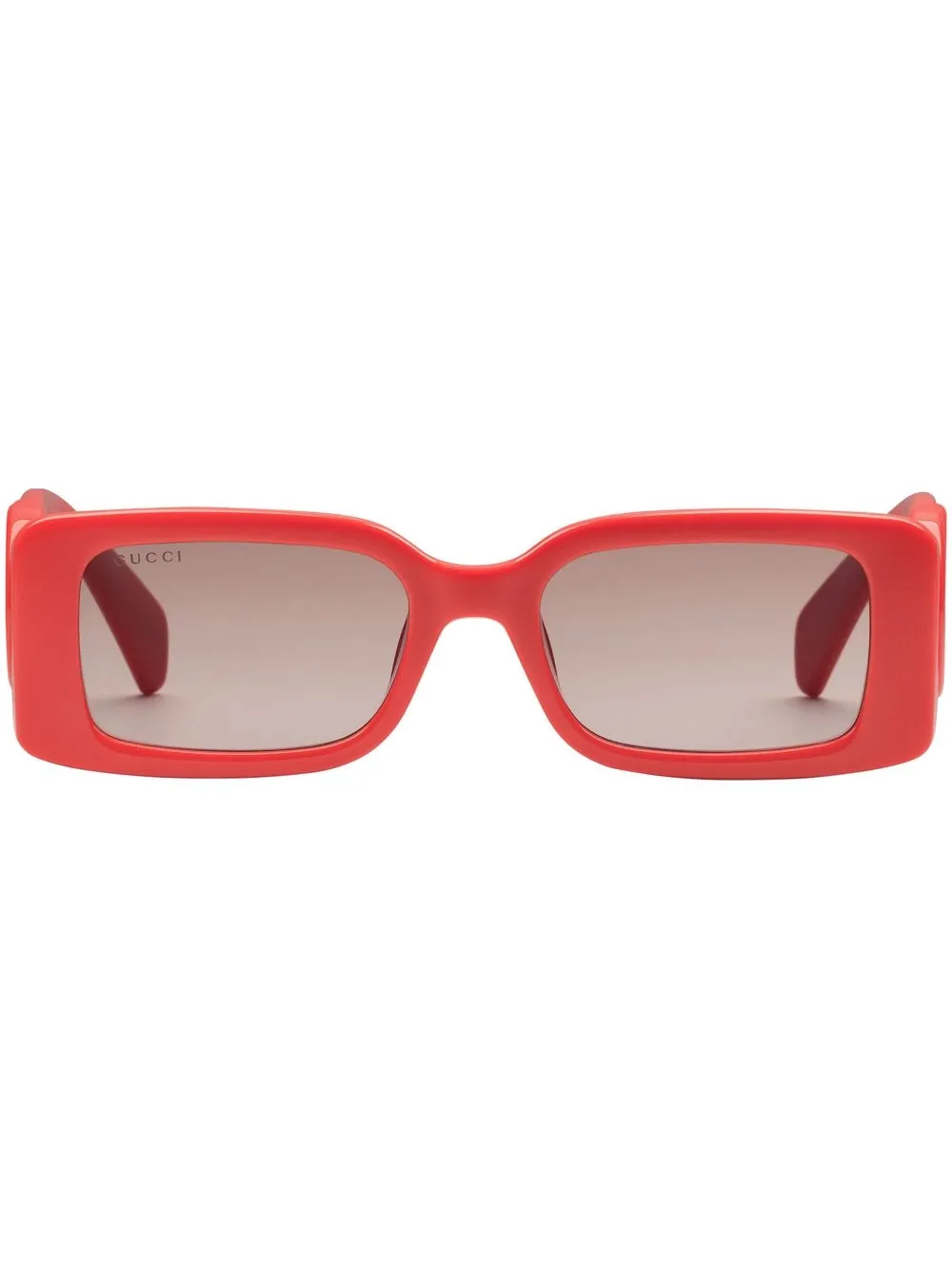 

Gucci Eyewear rectangular interlocking G logo sunglasses - Red