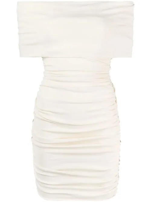 Robe froncée à épaules dénudées - KHAITE - Modalova