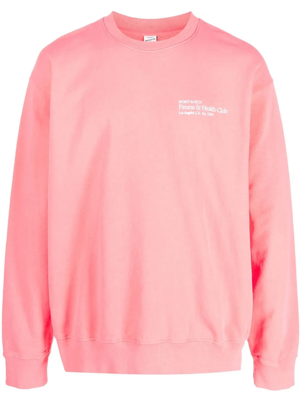 

Sporty & Rich logo-print crew-neck sweatshirt - Pink
