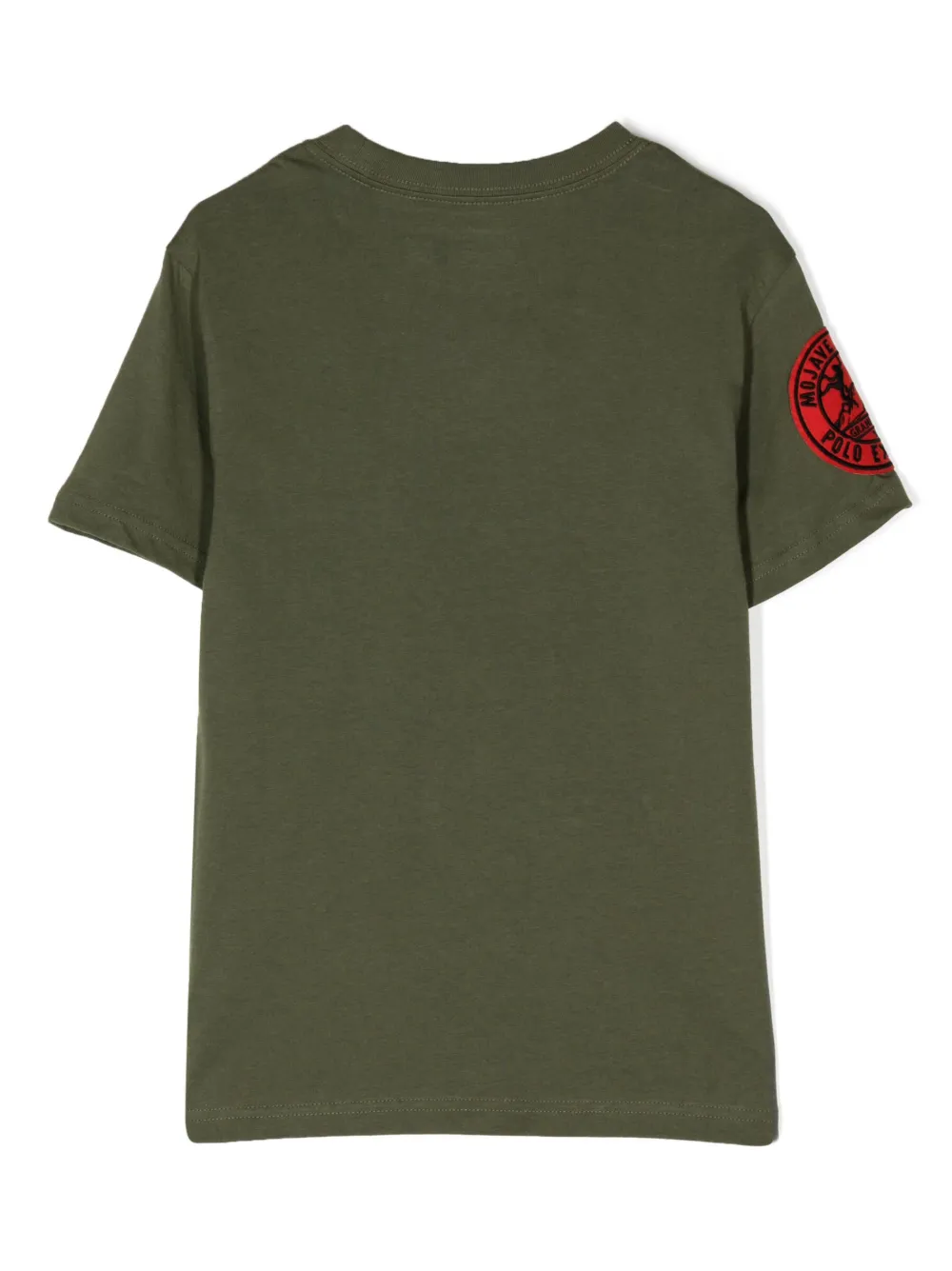 Ralph Lauren Kids graphic-print cotton T-shirt - Groen